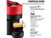 Nespresso 1236591 Vertuo Pop Kırmızı Kahve Makinesi 2