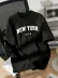 New York Baskılı Oversize Bisiklet Yaka T-shirt - Siyah - XL - Siyah 1