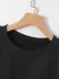 New York Baskılı Oversize Bisiklet Yaka T-shirt - Siyah - XL - Siyah 3