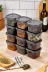OES HOME 550X12 OES 12'li Etiketli Ve Sızdırmaz Kapaklı Erzak Saklama Seti - 550Ml 1