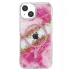 Onegif Apple İphone 14 Lotus Simli Magsafe Kapak - Pembe 3