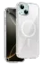 Onegif Apple iPhone 14 Sora Simli Magsafe Kapak - Beyaz 1