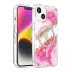 Onegif Apple İphone 15 Lotus Simli Magsafe Kapak - Pembe 1
