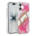 Onegif Apple İphone 16 Lotus Simli Magsafe Kapak - Pembe 2