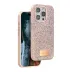 Onegif İphone 14 Pro Max Bright Simli Kapak - Pembe 1