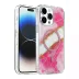 Onegif İphone 14 Pro Max Lotus Simli Magsafe Kapak - Pembe 1