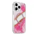 Onegif İphone 14 Pro Max Lotus Simli Magsafe Kapak - Pembe 2