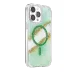Onegif İphone 14 Pro Max Lotus Simli Magsafe Kapak - Yeşil 2