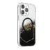 Onegif İphone 15 Pro Max Lotus Simli Magsafe Kapak - Siyah 2