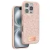 Onegif İphone 16 Pro Max Bright Simli Kapak - Pembe 1