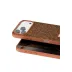 Onegif İphone 17 Pro Bright Simli Kapak - Turuncu 2