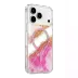 Onegif İphone 17 Pro Max Lotus Simli Magsafe Kapak - Pembe 2