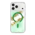 Onegif İphone 17 Pro Max Lotus Simli Magsafe Kapak - Yeşil 3