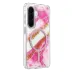 Onegif Samsung Galaxy A56 Lotus Simli Magsafe Kapak - Pembe 2