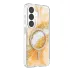 Onegif Samsung Galaxy S26 Lotus Simli Magsafe Kapak - Turuncu 2