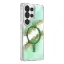 Onegif Samsung Galaxy S26 Ultra Lotus Simli Magsafe Kapak - Yeşil 2