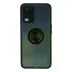 Oppo A54 4G Kılıf Montreal Yüzüklü Silikon Kapak - Siyah 1