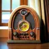 Orta Boy Kubbe Model Retro Ahşap Tasarım Bluetooth Hoparlörlü Radyo – FM/AM Destekli, Şarjlı ve Taşınabilir Radyo NS-7061 (4745) 1
