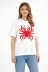 Örümcek Baskılı Tişört Kısa Kollu Bisiklet Yaka T-Shirt - Beyaz - 2XL - Beyaz 2