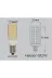 Osaka Light Led 186 6500k 12W = 90W Eşdeğer 6500K Beyaz Işık E14 Duylu 970Lm 220V İnce Duylu Led Mısır Ampul 2