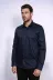 Pamuk Saten Slim Fit Uzun Kollu Düz Lacivert Erkek Gömlek - Wessi - M / Lacivert 4