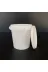 Pause Art Home 250CCKOVAPA22232 1000 Cc Plastik Kova - Beyaz - 1 Litre Sapli Gidaya Uygun Sizdirmaz Kilitli Kapakli Kova -5 Adet 2