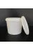 Pause Art Home 250CCKOVAPA222322FW222 5 Litre Plastik Kova - Beyaz - 5 Lt Sapli Gidaya Uygun Sizdirmaz Kilitli Kapakli Kova -5 Adet 1