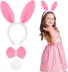 Pembe Tavşan Kostüm Seti – Taç, Papyon, Ponpon (12’li Paket) 2