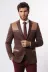 Penye Slim Fit Kahverengi Ceket - Wessi 4