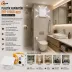 PLASTİK ASPİRATÖR 100 BEYAZ BANYO TUVALET HAVALANDIRMA ASPİRATÖRÜ 12W EBT-100SB (4745) 3