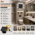 PLASTİK ASPİRATÖR 120 ANTRASİT BANYO TUVALET HAVALANDIRMA ASPİRATÖRÜ 16W 1900RPM 180M3/H EBT-120SA (4745) 3