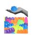 Play Blox Du2AHyTOtR 3028 Neon Renkler 266 Parça Çantalı Mega Blok Tren Seti 3