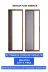 Plisem VLYMZ7X460N17056926803970 Plise Akordiyon Sürgülü Pencere Sineklikleri En-0.60 B0Y-130.0 1