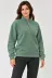 Polar Dik Yaka Yarım Fermuarlı Uzun Kollu Regular Fit Kışlık Sweatshirt - Mint Yeşili - M - Mint Yeşili 3