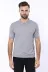 Polo Yaka Düz Gri Örme T-shirt | Wessi 4