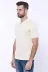 Polo Yaka Krem Düz Örme T-shirt | Wessi 4