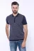 Polo Yaka Lacivert Desenli Fermuarlı Örme T-shirt | Wessi 2
