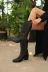 POTEEN TYCJBHC58N169340116788821 Karlas Western Kadın Kovboy Nakışlı Bot C315-Siyah 3