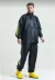 Premium Motorcu Kurye Yağmurluk Takım Su Geçirmez PVC Kumaş Reflektörlü TÜBİTAK Onaylı - Siyah - M - Siyah 2