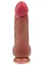 Premium Seri Büyük Boy İleri Geri Hareketli Titreşimli Kumandalı Çift Katmanlı Realistik Dildo 3