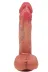 Premium Seri Ultra Realistik İleri Geri Hareketli Tireşimli Çift Katmanlı Dildo 22,5 Cm 4