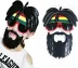 Rasta Peruklu Rasta Sakallı Bob Marley Bıyıklı Parti Gözlüğü 27x18 Cm 2