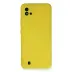 Realme C11 2021 Kılıf Nano İçi Kadife Silikon - Sarı 1