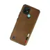 Realme C21 Kılıf Loop Deri Silikon - Kahverengi 2