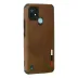 Realme C21 Kılıf Loop Deri Silikon - Kahverengi 3