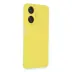 Realme C55 Kılıf Nano içi Kadife Silikon - Sarı 1
