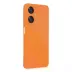 Realme C55 Kılıf Nano içi Kadife Silikon - Turuncu 4