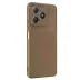 Realme C61 Kılıf Auto Focus Karbon Kapak - Kahverengi 1
