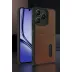 Realme Note 50 4g Kılıf Sara Kartvizitli Deri Kılıf - Kırmızı 2