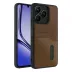Realme Note 50 4g Kılıf Sara Kartvizitli Deri Kılıf - Taba 1